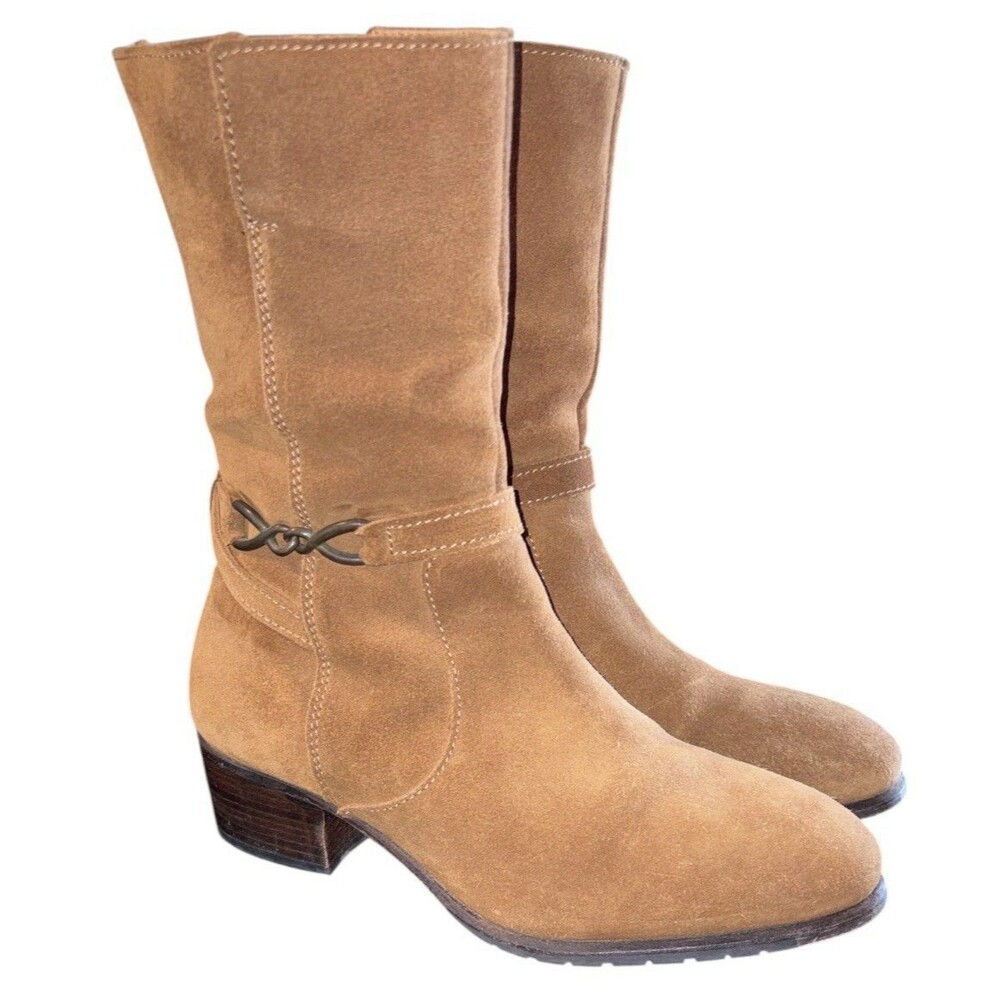 Dubarry Of Ireland Carlingford Leather Suede Boots Womens EU 39 US 8 Mid Calf
